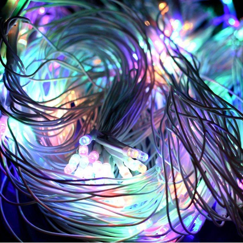 Гирлянда 2х2 м., Сетка Jumi, 200 LED, цвет мультицветной (1091328917)