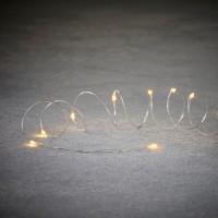 Гирлянда "Струна" серебряная, "Luca Lighting", 8 м, цвет теплый белый (1288917398)