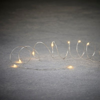 Гирлянда "Струна" серебряная, "Luca Lighting", 13 м, цвет теплый белый (1288929285)