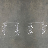 Гирлянда "Белая бахрома", "Luca Lighting", 7,7 м, холодный белый (1289301374)