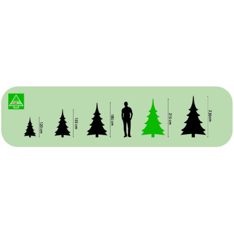 Сосна 260 см с инеем, Forest Frosted (894915858)