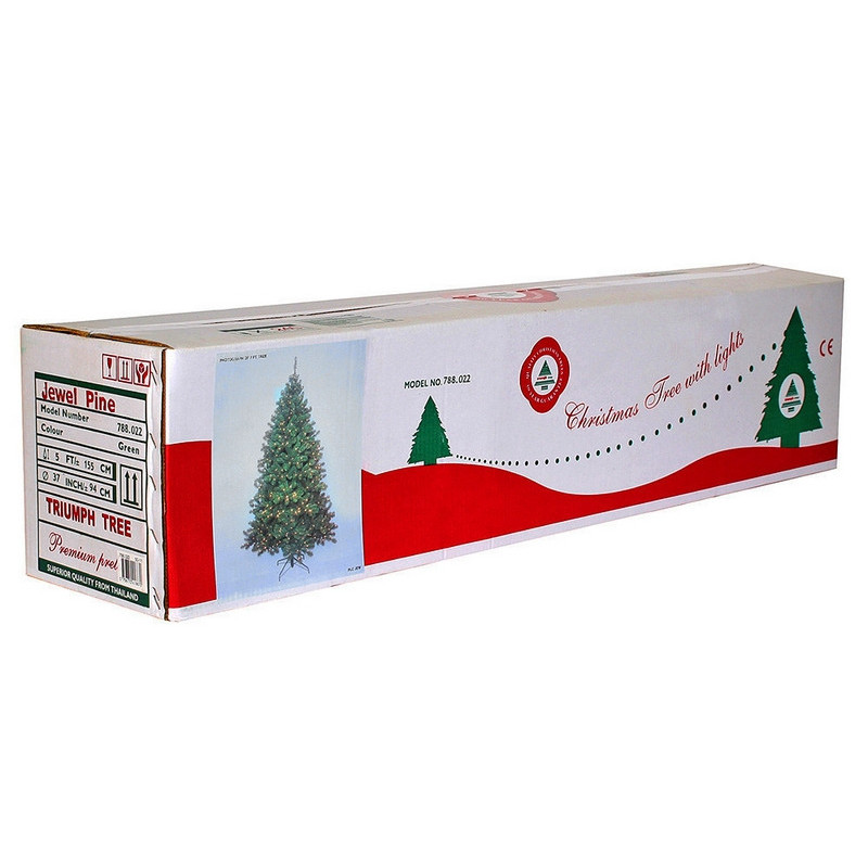 Сосна 3,65 м Forest frosted зеленая с инеем (897957270)