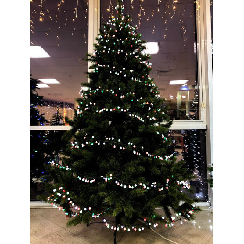 Сосна 3,65 м Forest frosted зеленая с инеем (897957270)