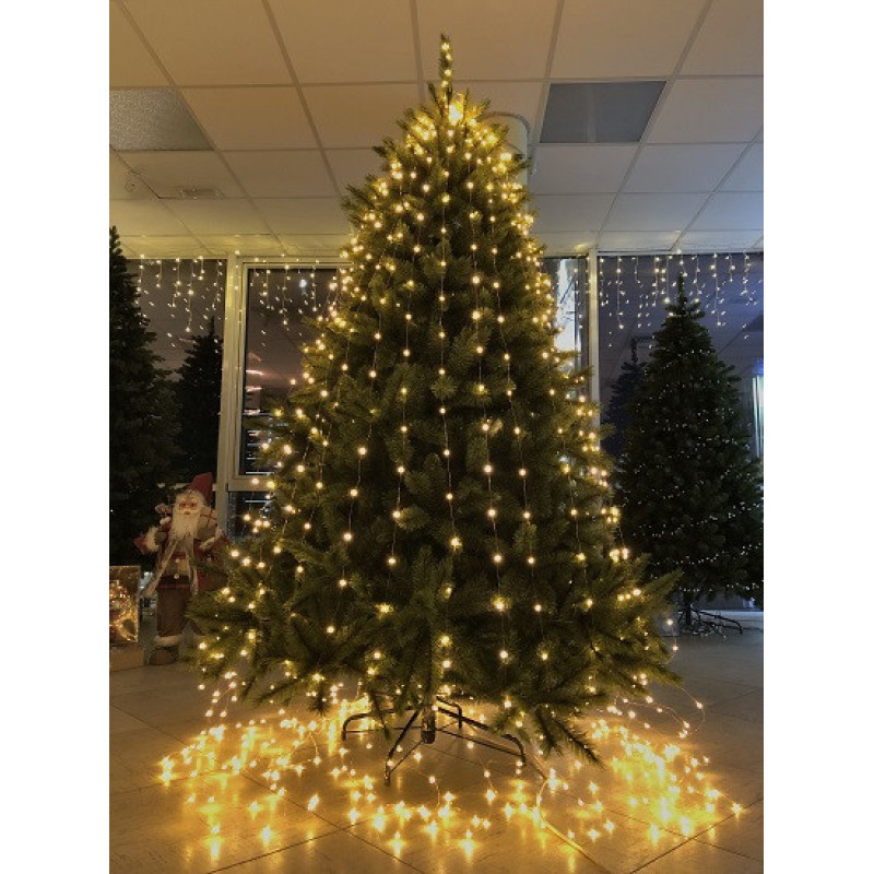 Сосна 3,65 м Forest frosted зеленая с инеем (897957270)