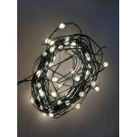 Гирлянда "Струна" зеленая, "Luca Lighting", 13 м, цвет теплый белый (1528996303)