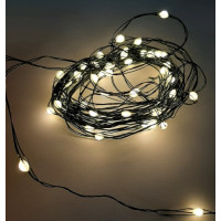 Гирлянда "Струна" зеленая, "Luca Lighting", 18 м, цвет теплый белый (1529012265)