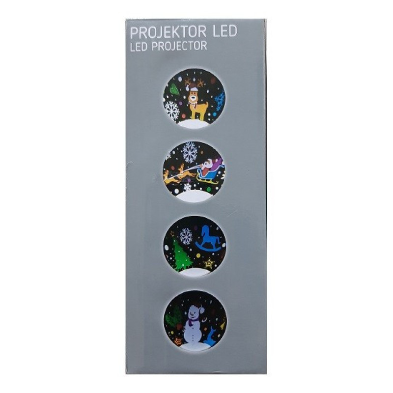 Проектор LED Jumi Новогодняя сцена, IP44, разноцветный (1529455883)