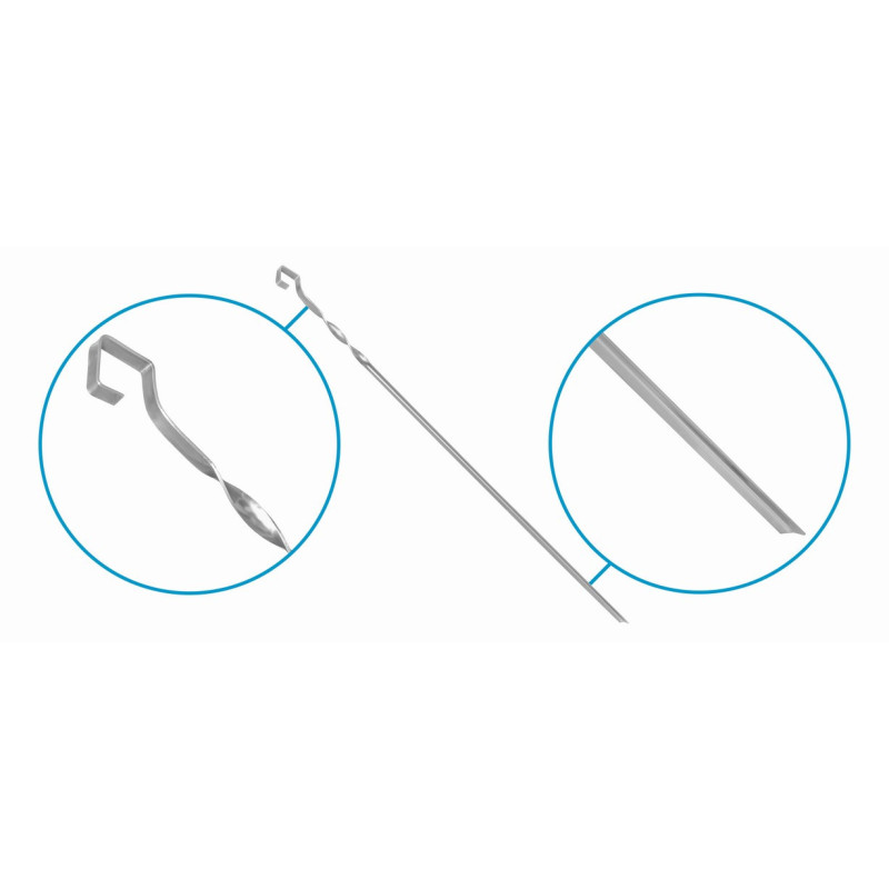 Комплект шампуров нерж.сталь, 8 шт в чехле, JR 008 (894915596)