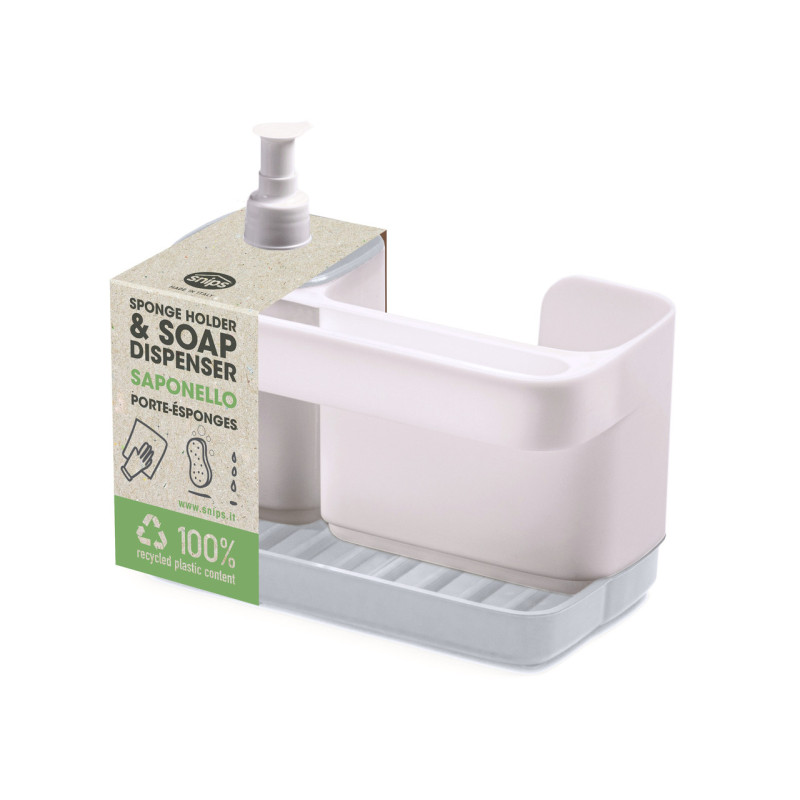 Органайзер кухонный с дозатором для моющего средства Snips, бело-серый (1909439441)