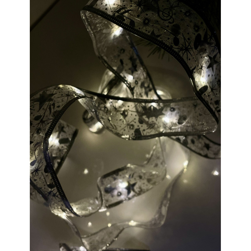 Гирлянда-лента серебристая Chomik, 5,2 м, 50 LED теплый белый (2423497602)