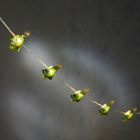 Гирлянда-струна «Елочка», «Luca Lighting», 1,3 м, 10 LED теплый белый (2424037491)