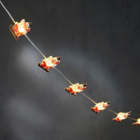 Гирлянда-струна «Снеговик», «Luca Lighting», 1,3 м, 10 LED теплый белый (2424048310)