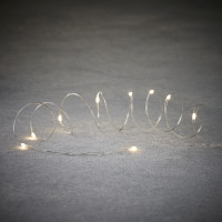 Гирлянда-струна Luca Lighting 2 м, 20led, классический белый, 2АА (2450072948)
