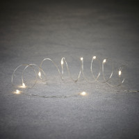 Гирлянда-струна Luca Lighting 1 м, 10led, классический белый, лит. батарейки 2хCR2032 (2450106783)