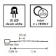 Гирлянда-струна Luca Lighting 1 м, 10led, классический белый, лит. батарейки 2хCR2032 (2450106783)