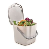 Kompostownik kuchenny Snips z pokrywką i uchwytem, 3 l, biały (2594990010)