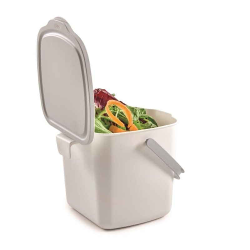 Контейнер для мусора с крышкой и ручкой Snips Kitchen Compost Bin, 3 л, белый (2594990010)