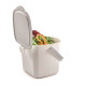 Контейнер для мусора с крышкой и ручкой Snips Kitchen Compost Bin, 3 л, белый (2594990010)