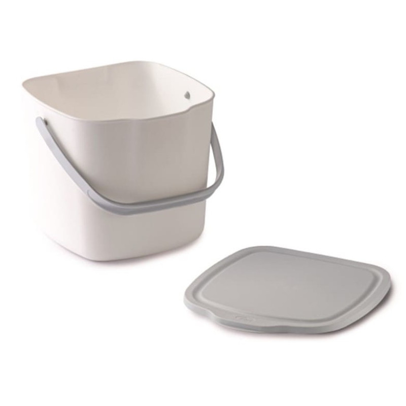 Контейнер для мусора с крышкой и ручкой Snips Kitchen Compost Bin, 3 л, белый (2594990010)