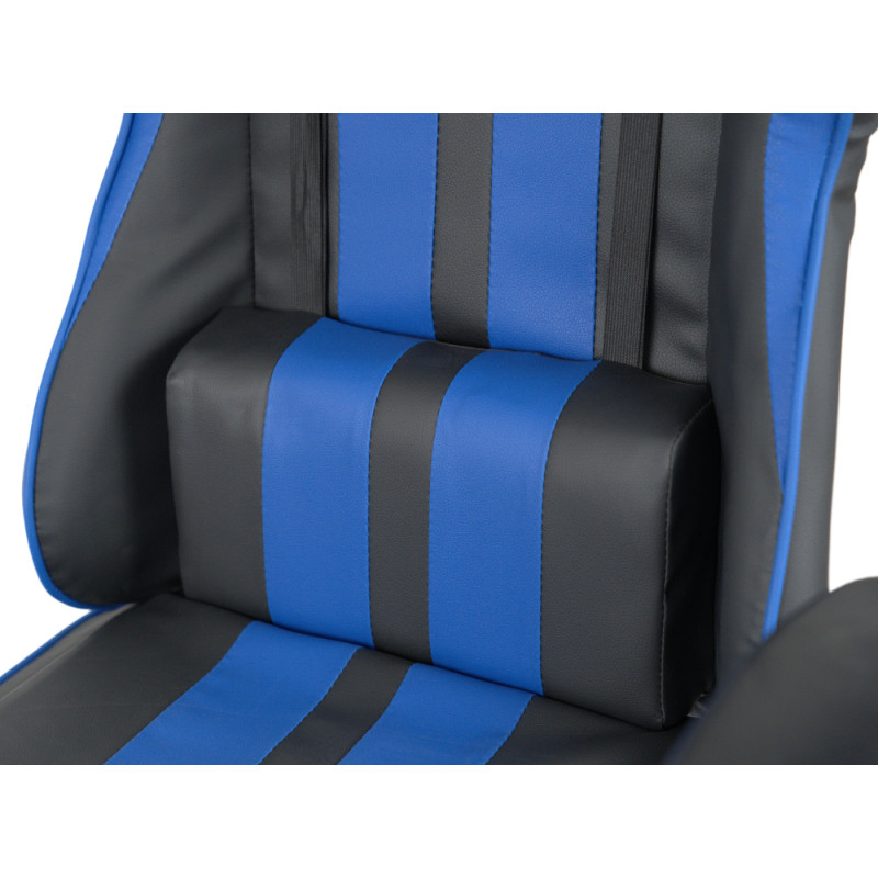 Кресло геймерское Стрик Light ANF Синий (PU-черный/cиний) (160342)