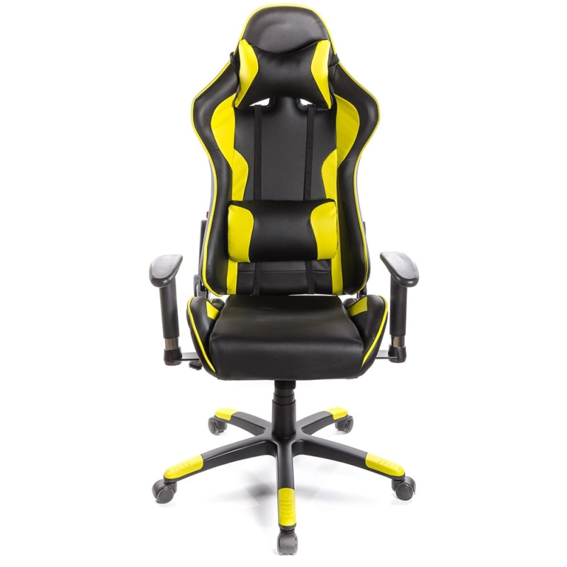 Кресло геймерское Хорнет PL RL Желтый (PU-чёрный/желтый) (6153)