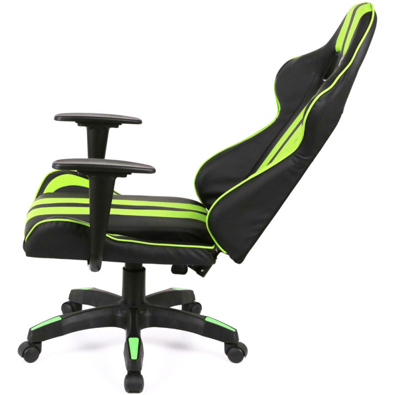 Кресло геймерское Стрик Light ANF Зеленый (PU-черный/салатовый) (160341)