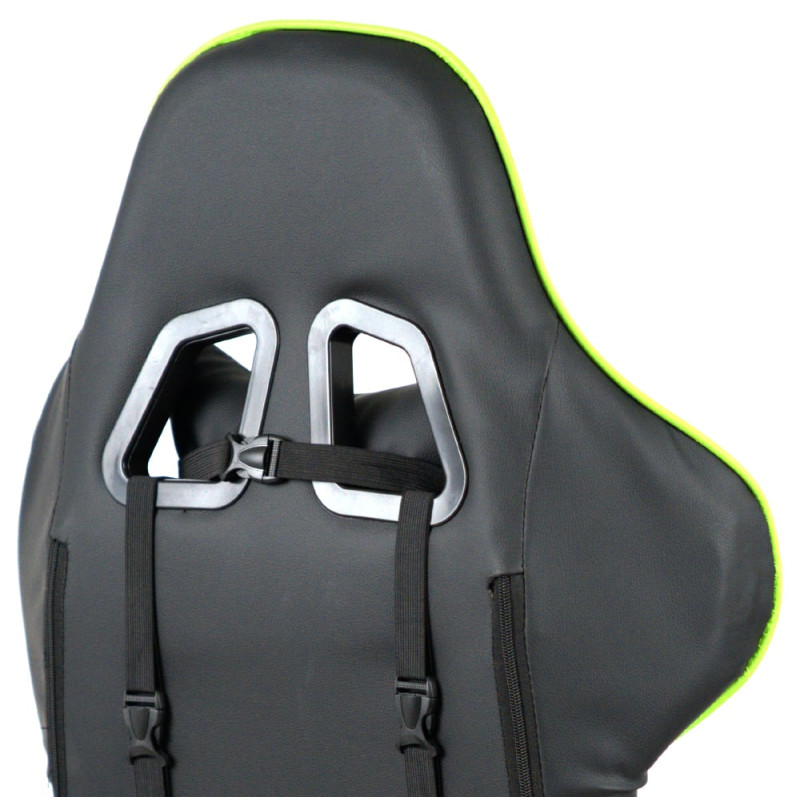 Кресло геймерское Стрик Light ANF Зеленый (PU-черный/салатовый) (160341)