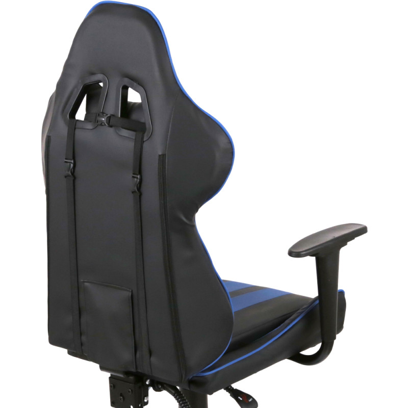 Кресло геймерское Стрик Light ANF Синий (PU-черный/cиний) (160342)