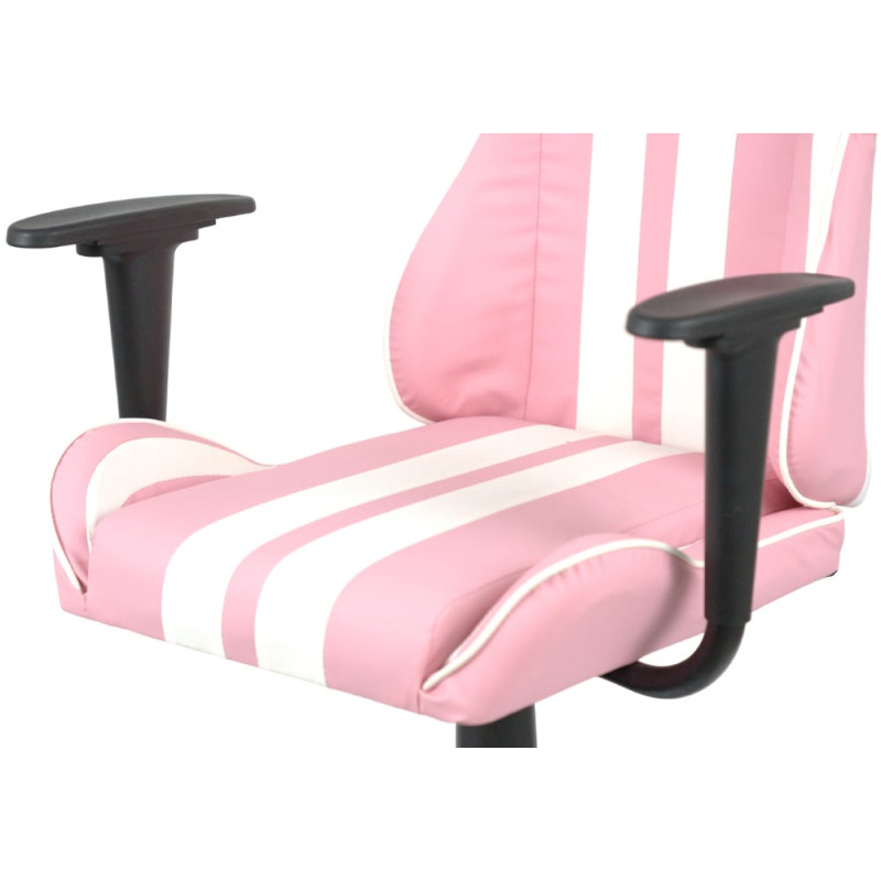 Кресло геймерское Стрик Light ANF Розовый (PU-розовый/белый) (160345)