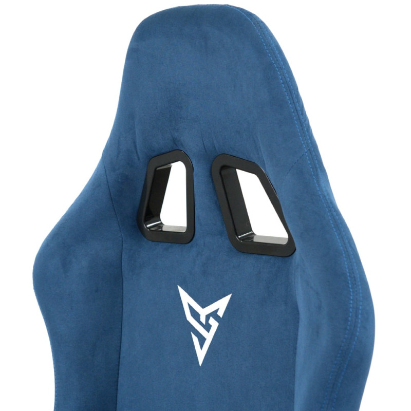 Кресло геймерское Герць RL Синий (Светло-синий велюр) (160348)