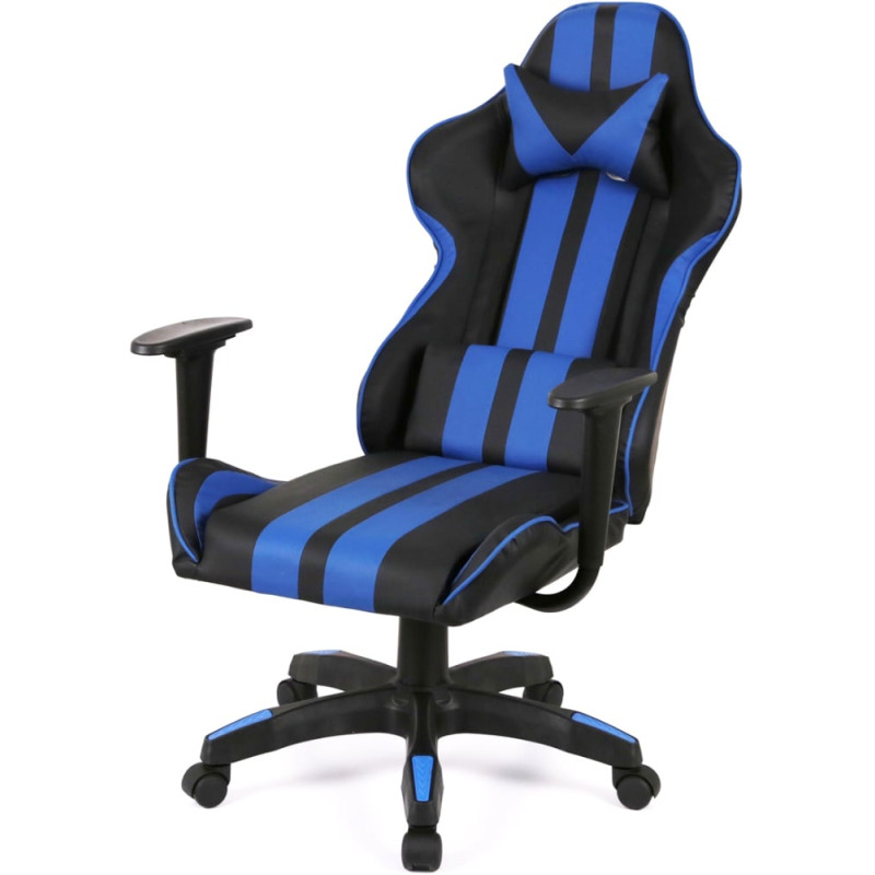 Кресло геймерское Стрик Light ANF Синий (PU-черный/cиний) (160342)