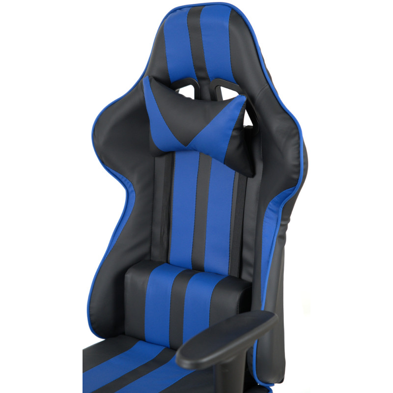 Кресло геймерское Стрик Light ANF Синий (PU-черный/cиний) (160342)