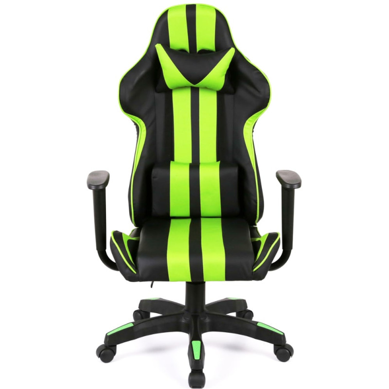 Кресло геймерское Стрик Light ANF Зеленый (PU-черный/салатовый) (160341)