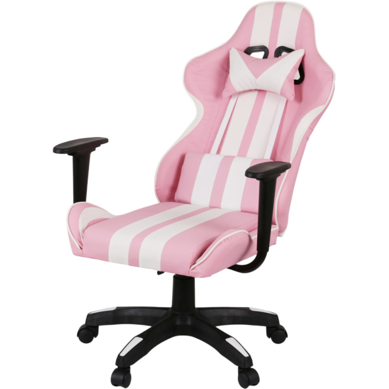 Кресло геймерское Стрик Light ANF Розовый (PU-розовый/белый) (160345)