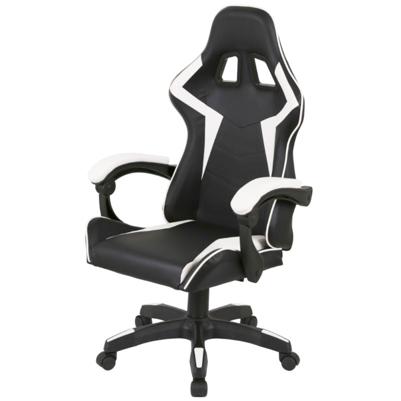 Кресло геймерское Бешкет ANF подростковое Белый (PU-черный/белый) (160336)