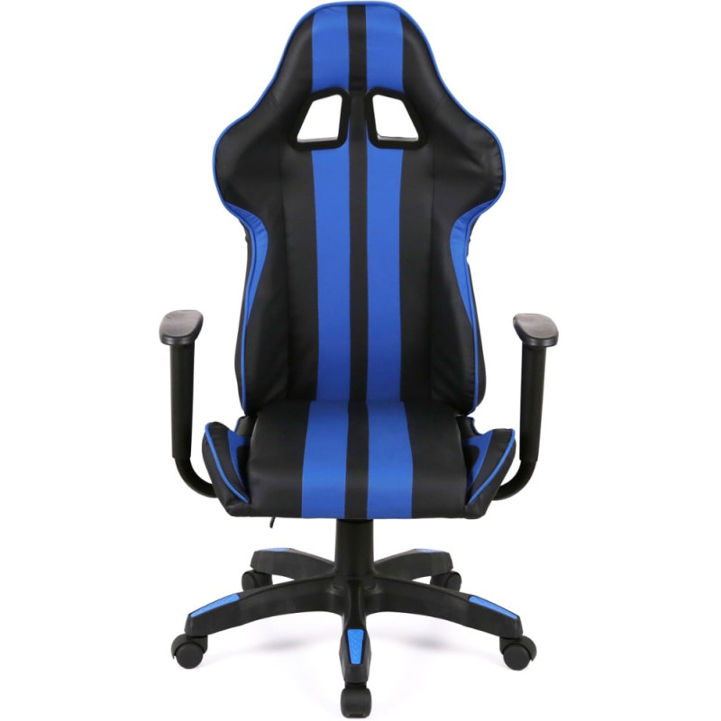 Кресло геймерское Стрик Light ANF Синий (PU-черный/cиний) (160342)
