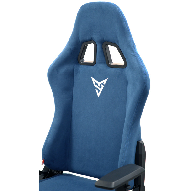 Кресло геймерское Герць RL Синий (Светло-синий велюр) (160348)