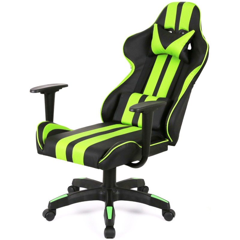 Кресло геймерское Стрик Light ANF Зеленый (PU-черный/салатовый) (160341)