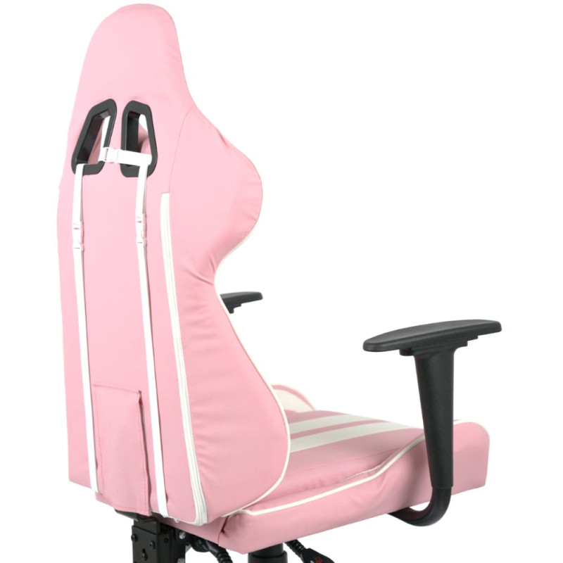 Кресло геймерское Стрик Light ANF Розовый (PU-розовый/белый) (160345)