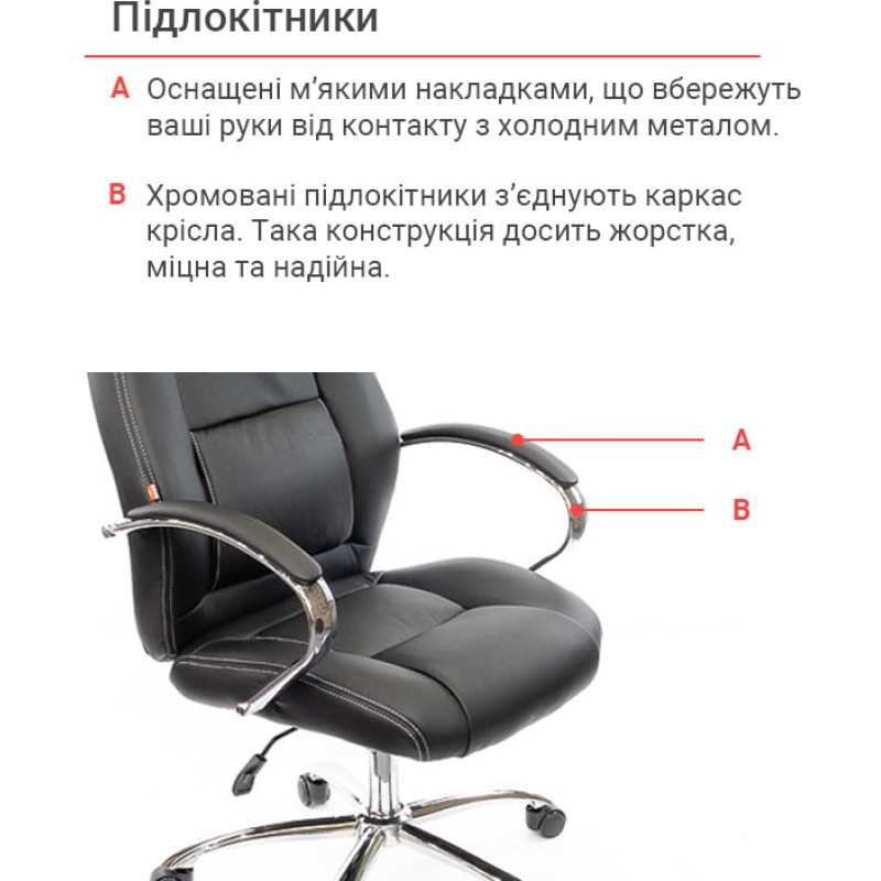 Кресло Оран CH ANF Черный (PU-черный) (11452)