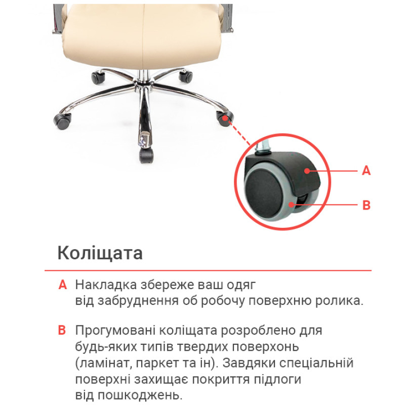 Кресло Маккай CH ANF Бежевый (PU-бежевый) (11414)