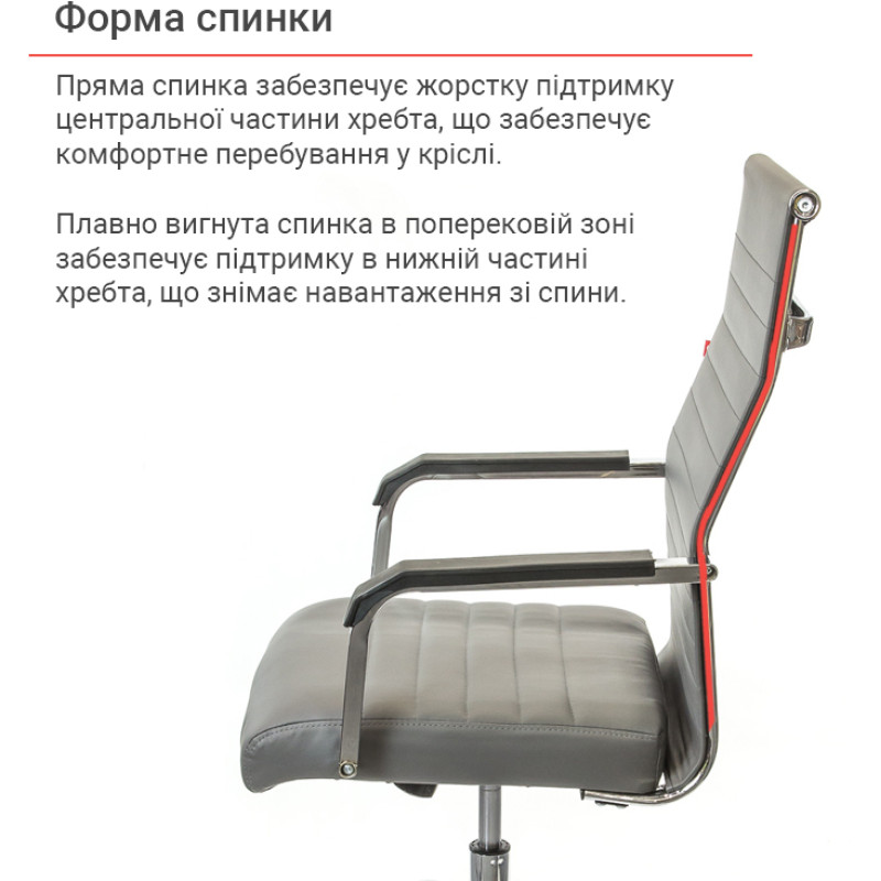Кресло Кап FX СН TILT Серый (PU grey) (9906)