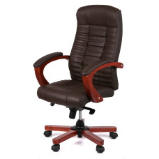 Кресло Атлант EX MB Коричневый (Кожа LC-K) (9639)
