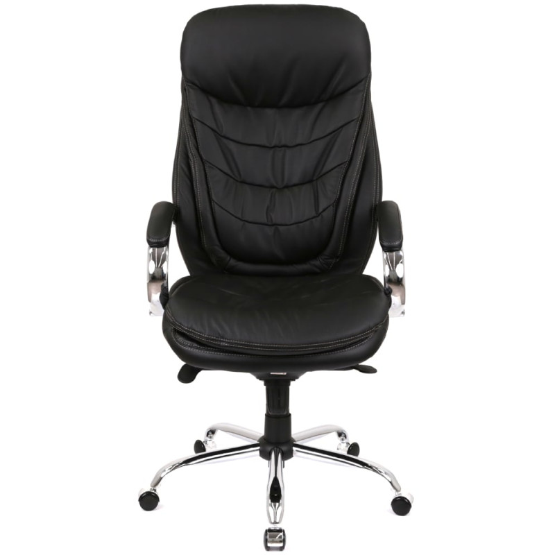 Кресло Валенсия Soft CH MB Черный (Кожа LC-A) (76463)