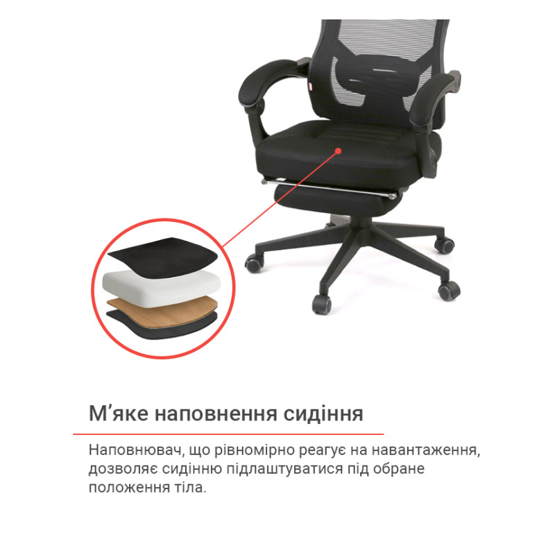 Кресло Мердок PL RL Черный (Черный) (11245)