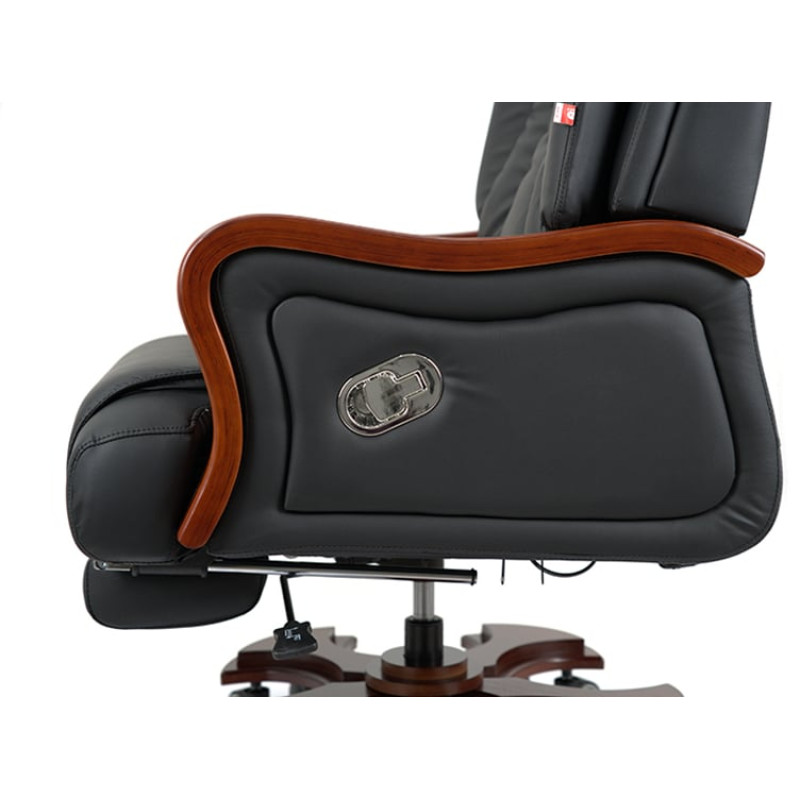 Кресло Тристрам EX RL Черный (Кожа LC-A) (142844)