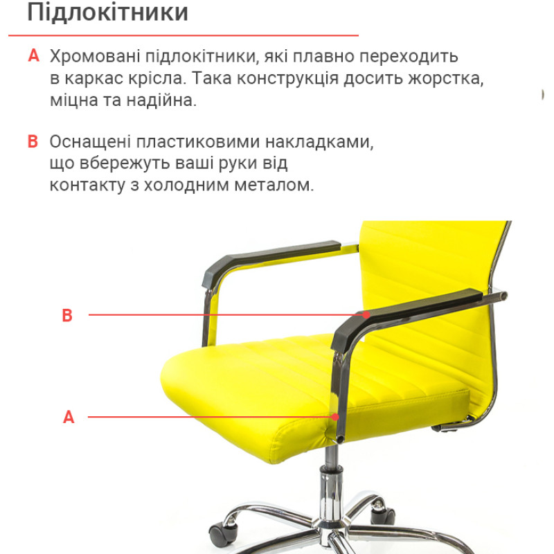 Кресло Кап FX СН TILT Желтый (PU yellow) (9901)