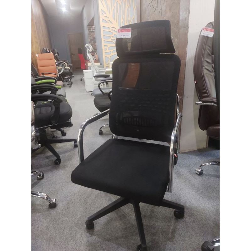 Кресло Вирго HR HB TILT 8002A выставочный образец Черный (Черный) (60141)