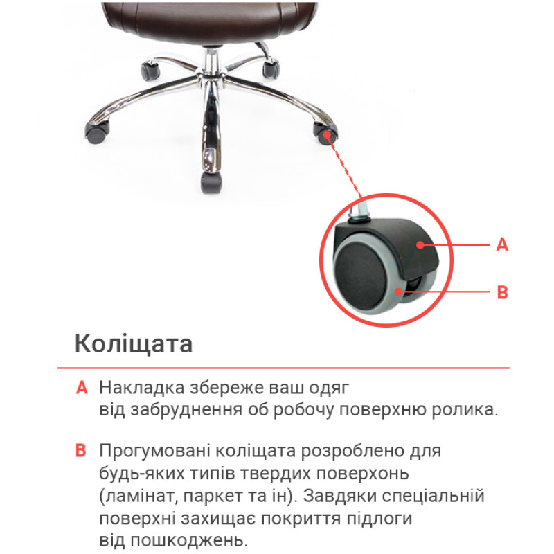 Кресло Сетиф CH ANF Коричневый (PU-темно-коричневый) (11201)