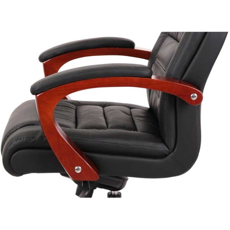 Кресло Гаспар ЕХ МB Черный (Кожа LC-A) (1671)